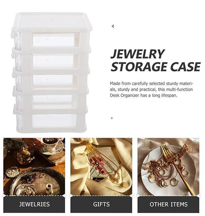 5 Tier Transparent Jewellery Box